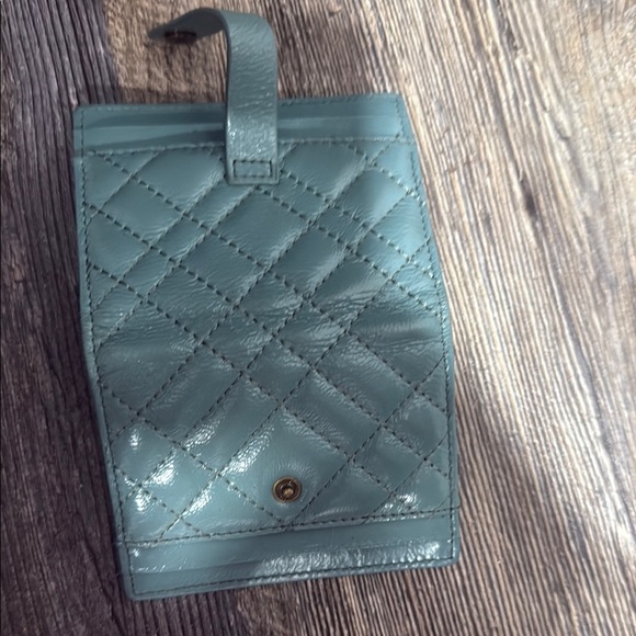 Kurt Geiger  Leather Card Holder - Green - Picture 5 of 6